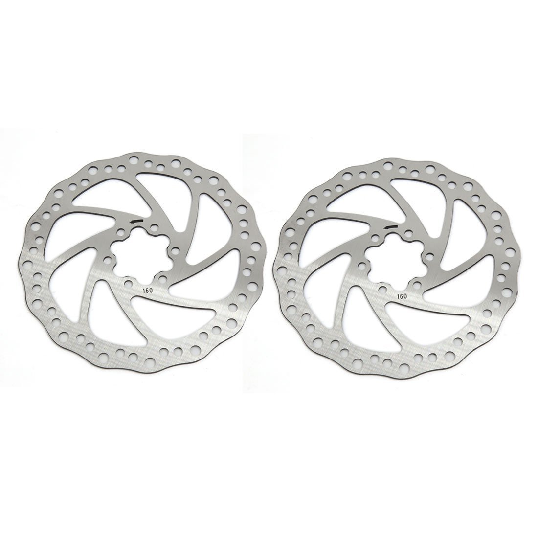 sourcingmap Stainless Steel MTB Bike Bicycle Disc Brake Rotor 16cm Dia 2pcs