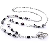 LUXIANDA Generous Lanyard for Keys Badge Lanyards for Women ID Necklaces Badge Holder Stainless Steel Chain