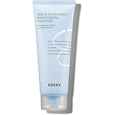 COSRX Hydrium Triple Hyaluronic Moisturizing Cleanser 5.07 fl.oz / 150ml | Daily Cleanser for Dry Skin with Hyaluronic Acid & Vitamin B | Animal Testing Free, Paraben Free, Korean Skin Care