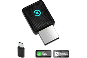 Feitenn 2026 New Wireless CarPlay Adapter for iPhone – Convert Wired to Wireless CarPlay, Plug & Play Dongle, Auto Reconnect,