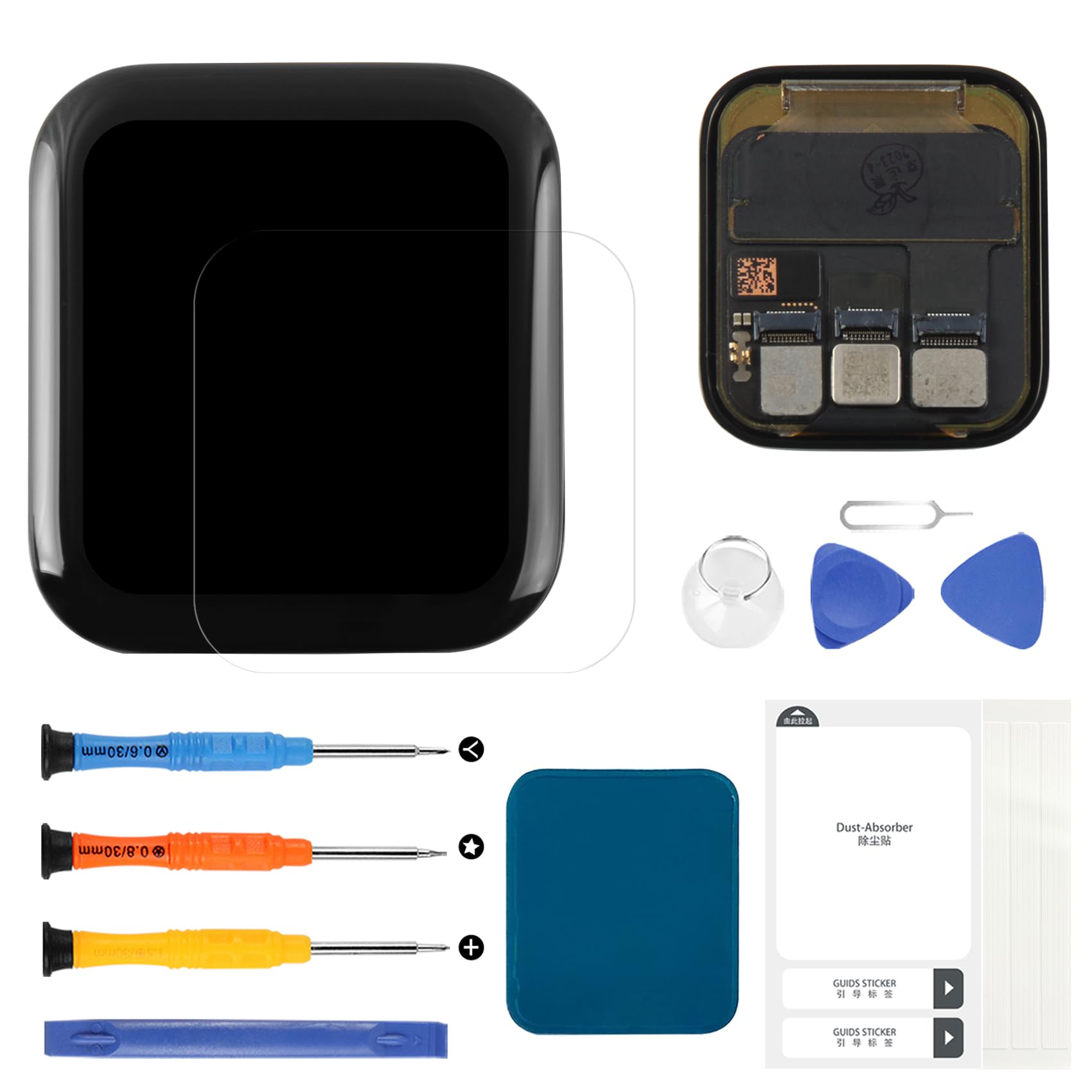 Photo 1 of for Apple Watch Series 5/SE LCD Screen Replacement for Apple Watch Series 5/SE 40MM Display A2092 A2094 A2156 LCD Touch Screen Digitizer Assembly Replacement Repair Parts Kit