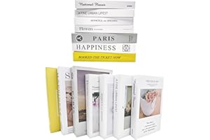 SANQOUYTT Decorative Books for Home Decor, 7 Pcs Fake Books for Decoration, Christmas Birthday Gifts,Living Room Decor aesthetic,Coffee Table Book Decor, Bookshelf Decor ,designer books decor set ,faux books,Home Decor, Decor books，Funny Gifts ldeas