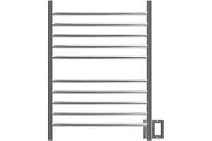 Amba RWH-CB Radiant Hardwired + Plug-in Combo Curved 10 Bar Towel Warmer in Brushed