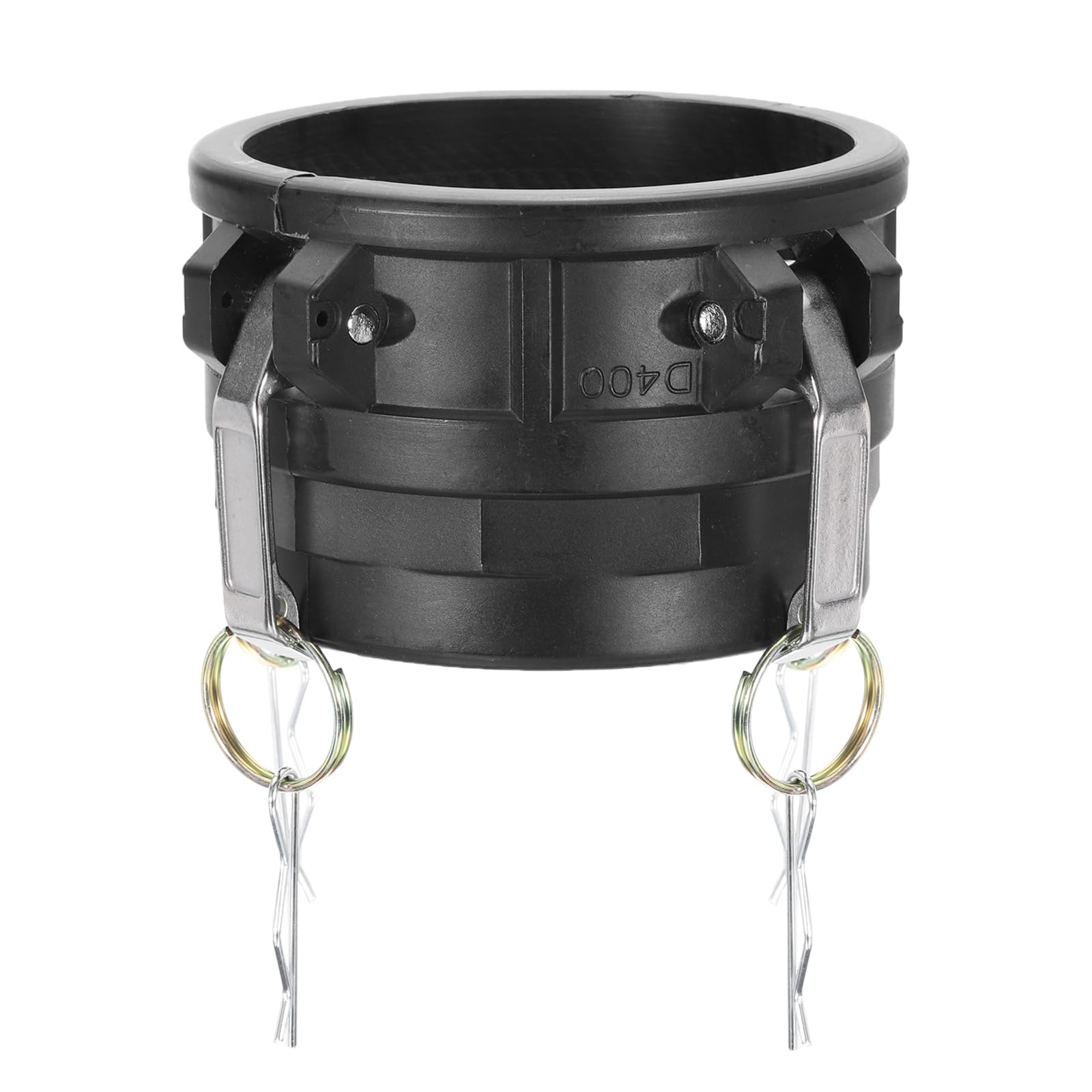 PATIKIL Poly Cam Lock Fittings, 4" Part D Female Adapter x Female Thread Cam Groove Hose Fittings Polypropylene Cam Lock Fittings, Black