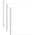 (3-Pack) 3-Hole Dotted Paper Refills, Letter Size Dot Grid Loose-Leaf Paper, 300Sheets/600Pages, 100gsm White Paper, 8.5'' x 11''