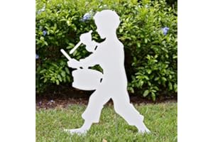 Teak Isle Christmas Outdoor Drummer Boy Figure