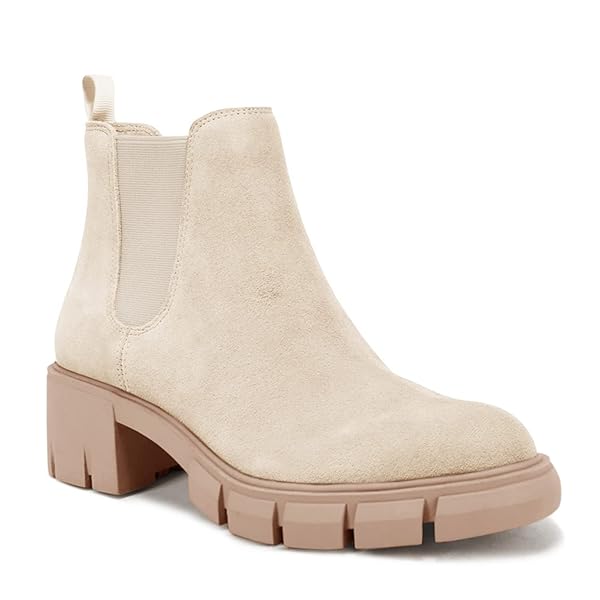 JULIET HOLY WOMENS LUG SOLE PLATFORM ANKLE BOOTIES...
