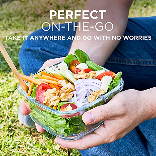 Razab 35 PC Glass Containers Food Storage with Lids - Reusable Glass Meal Prep Containers for Lunch and Leftovers - Airtight & Leakproof Snap Locking Lids - Oven, Freezer, Microwave, Dishwasher Safe