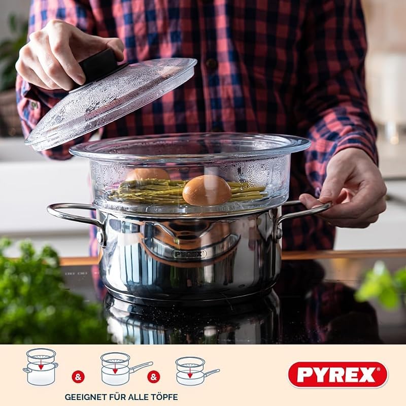 ® - Dampfkorb + Deckel – Kochen mit Dampf für eine gesunde und schmackhafte Küche