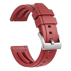 WOUKUP Silicone Watch Bands Quick Release Rubber