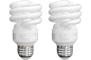 Xtricity Compact Fluorescent Light Bulbs T2 Spiral, E26 Base, 23W (100W Equivalent), 2700k Soft White, 1600 Lumens, CFL, 120V - UL Listed, (2 Pack)