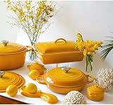 Le Creuset Signature Round Enamelled Cast Iron Casserole 24 cm Nectar view 6