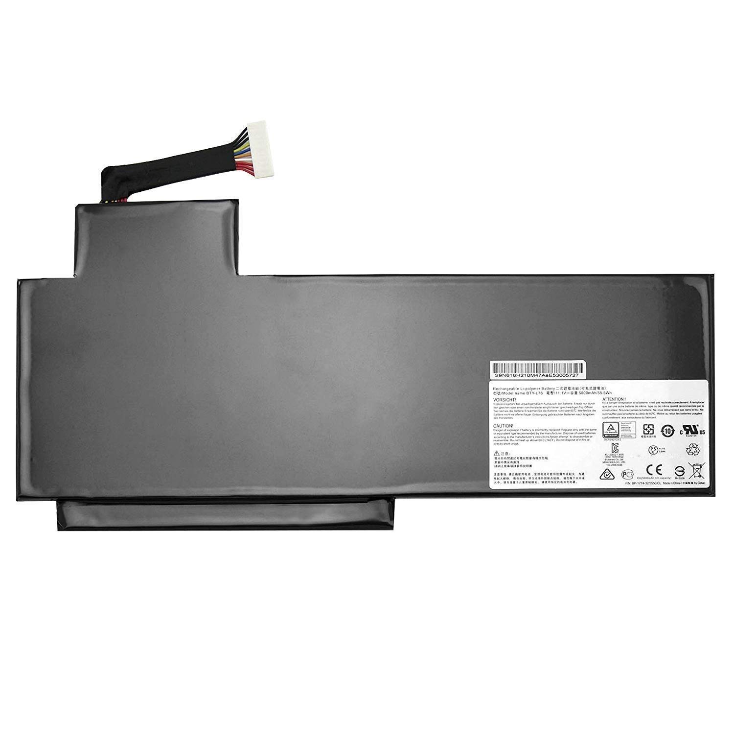 BTY-L76 Laptop Battery Replacement for MSI 2PE-025CN 2QE-083CN GS70 2PE-026CN GS70 2QE-084CN GS70 2QD-487CN GS70 2PC-633XCN 2QE-083CN GS70 Series(11.1V 58.8Wh)