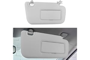 INTGET Passenger Side Sun Visor for Nissan Sentra 2013 2014 2015 2016 2017 2018 2019 Accessories Cloth Car Sun Protection Visor Replacement with Mirror Right Side(Passenger Side-for Unlighted Version)