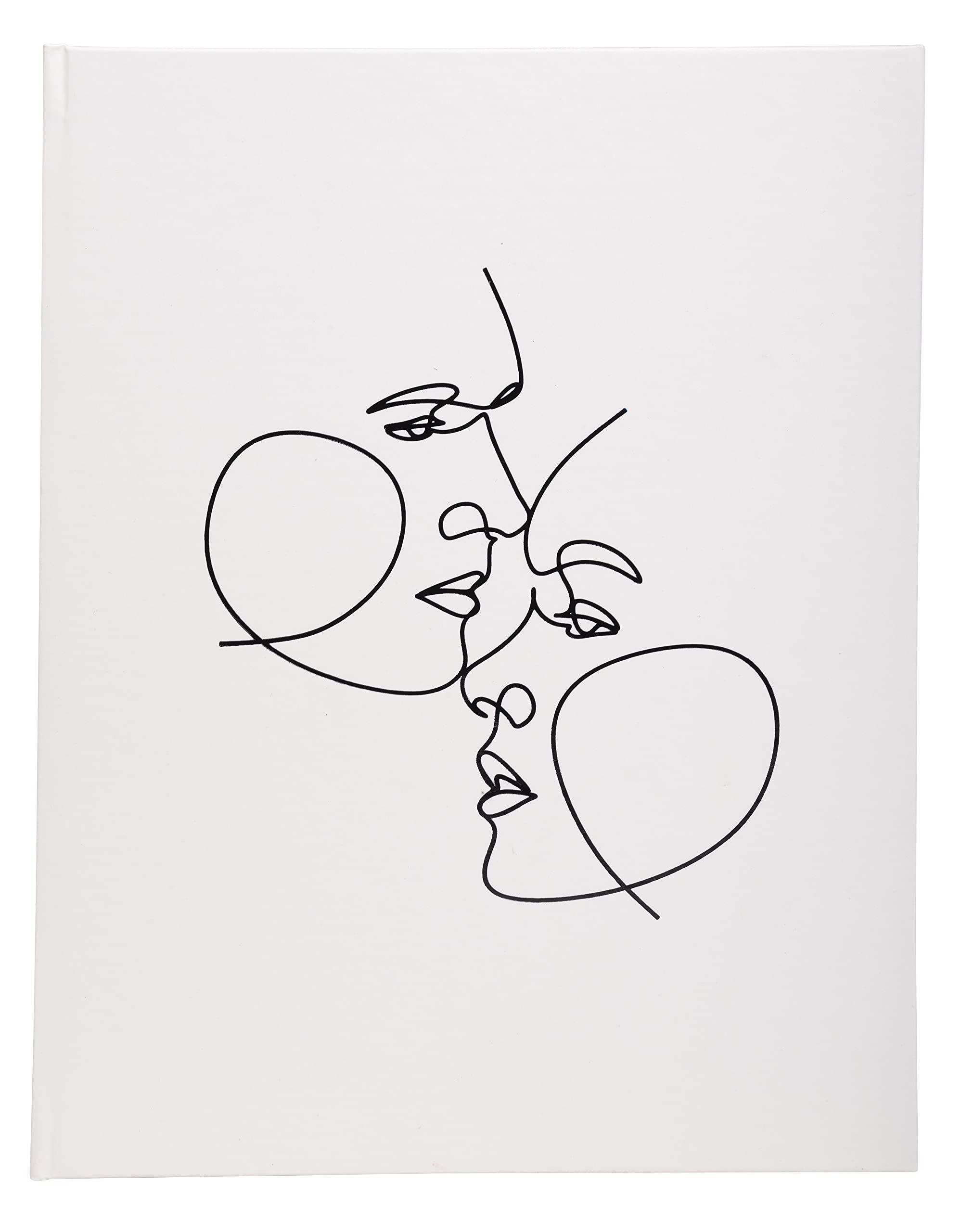 Exacompta - Ref. 47689E - 1 Guest book 100 pages silver edge Art - Ivory