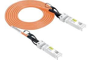 10GTEK [Orange] Colored 10G SFP+ DAC Cable - Twinax SFP Cable for Ubiquiti UniFi Devices, 2-Meter(6.5ft)