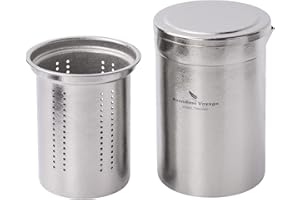 Boundless Voyage 300ml Titanium Tea Maker Double-Layer with Filter Outdoors Anti-scalding Portable Lightweig for Camping Hiki
