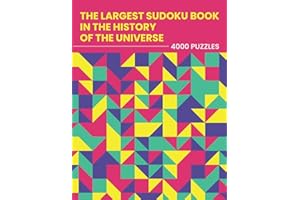The Largest Sudoku Book in the History of the Universe - 4000 PUZZLES: easy - medium - hard - extreme | 4 Difficulty Levels | Activity Puzzle Book For Adults