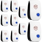 Ultrasonic Pest Repellent 10Pack, Pest Control for Bugs, Roach, Rodent, Spider, Insect Repellent Device for Home Kitchen, Bedroom