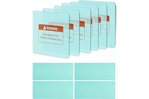 TRQWH 10 PCS Welding Helmet Lens Clear Cover 6 Outer 4 Inner Replaceable Protective Cover Lens