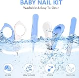 Vicloon 4 in 1 Baby Nail Kit Scissors Clippers Nail File Tweezers Portable Case view 6