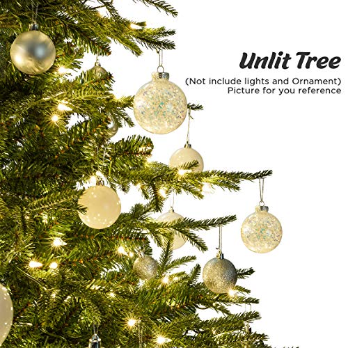 OasisCraft 7.5ft Aspen Fir Artificial Christmas Tree Unlit (Unlit, 7