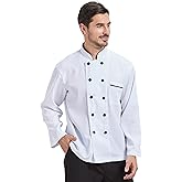 Nanxson Unisex Chef Coat Kitchen Short/Long Sleeve Chef Jacket for Men and Women CFM0001