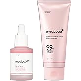 medicube PDRN Cleansing & Care Set: Salmon DNA PDRN Pink Peptide Serum and Pink Marshmallow Whip Cleanser