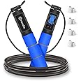 Jump Rope, H Handio Jump Rope with Counter, Workout Jumping Rope with Steel Ball Bearings, Adjustable Length Speed Skipping Rope for Men Women Kids Home Gym, Crossfit, Fitness Exercise