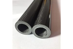 1pcs Abesterxox 3K Glossy Carbon Fiber Tube ID 10mm x OD 14mm x 500mm Roll Wrapped
