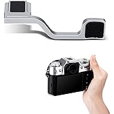 X-T50 Thumb Up Grip for Fujifilm Fuji X-T50 XT50 Camera Only,Aluminum Alloy Metal Thumb Grip with Hot Shoe Cover Protector Thumb Rest Support Holder, Not Affect The Use of XT50 Camera Buttons-Silver