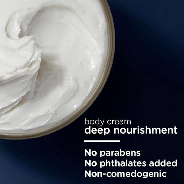 VASELINE RADIANT X DEEP NOURISHMENT BODY CREAM 100% PURE SHEA BUTTER, COCONUT OIL, VITAMIN C, & PEPTIDES 10 OZ
