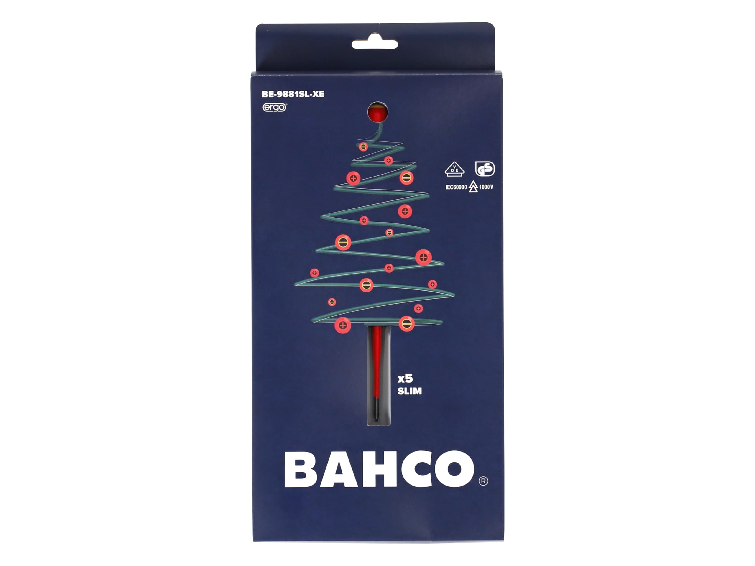 BAHCO Ergo Screwdriver Set Slim Xmas