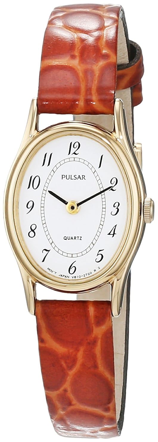 Pulsar Ladies Watch Classic Analog Quartz Leather PPGD66 x 1, Light
