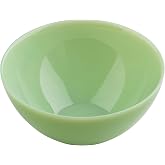 TableCraft 12220 Jadeite Glass Collection Round Single Serve Bowl, 16 oz, Vintage-Style Milk Green Glass, Classic Design, Dishwasher &amp; Microwave Safe, 5.75&rdquo; x 5.75&rdquo; x 2.5&rdquo; &ndash; Tabletop Serveware