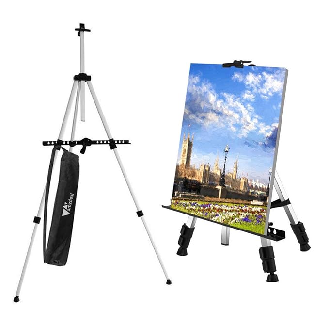 Amzdeal Easel Art Easel 60cm162cm Portable Easel Stand for Artists, a2