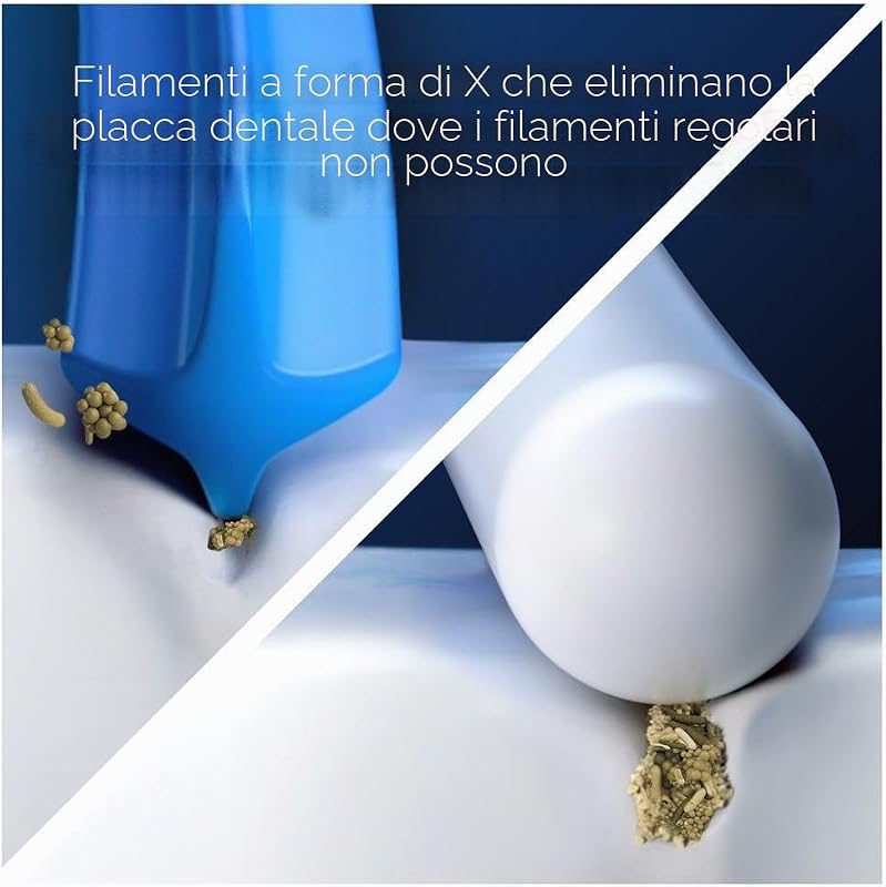 Pro Cross Action Spazzole per Spazzolino Elettrico, Confezione da 8 Unità