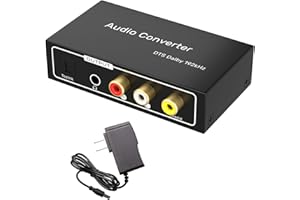 HDMI ARC Audio Extractor, AMANKA Digital HDMI ARC zu SPDIF Koaxial Optical Cinch L/R Stereo Ausgang 3,5mm 192KHz DAC Converter Optical Digital Audio auf Analog für TV DVD PS4 Blu-ray USW