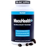Macuhealth Plus+ Eye Vitamin Supplement for Adults - Lutein &amp; Zeaxanthin | 90 days Supply, Carotenoid Formula, Unflavored Softgels, Meso-Zeaxanthin with Vitamin C &amp; E, Zinc, Balanced carotenoids