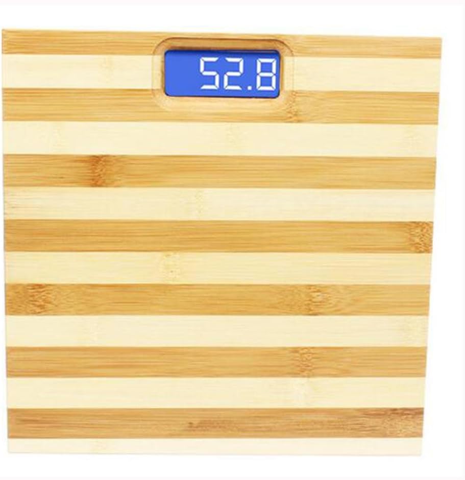 High Precision Digital Bathroom Body Weight Scale,Automatic Start / Stop,Three Thick Bamboo Seamless Stitching Material