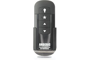 Anderic 99198 4-Speed for Casablanca and Hunter Ceiling Fan Remote Control Models 99198 K6266 IN2TX50 4-Speed