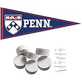 College Flags & Banners Co. Penn Quakers Pennant Flag and Wall Tack Mount Pads