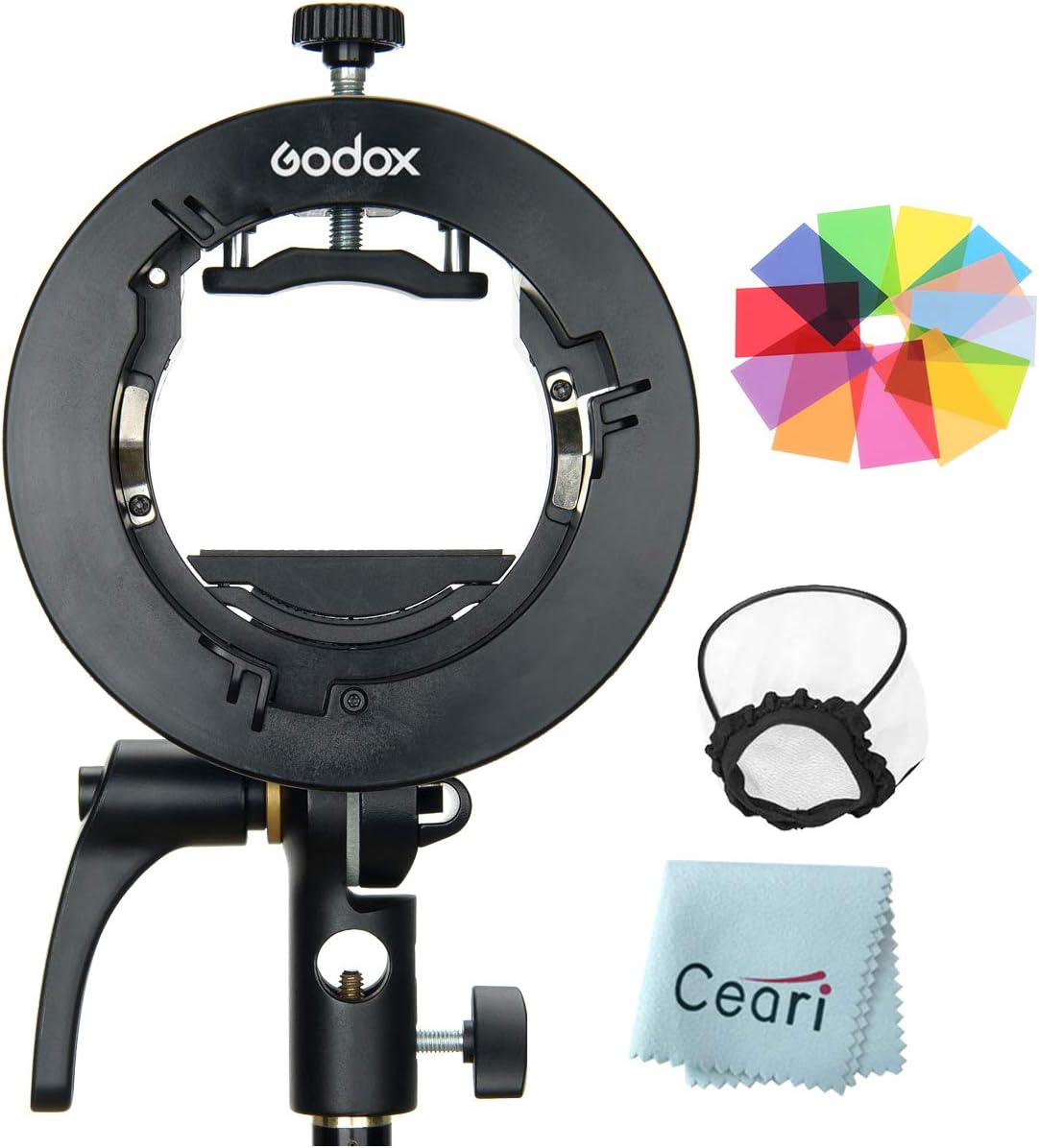 Godox S2 Bowen Mount S-Type Flash Holder Bracket for Godox V1 V860II AD200 AD200Pro AD400Pro Speedlite Strobe Flash