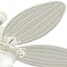Hunter Indoor Ceiling Fan with light and pull chain control - Caribbean Breeze 54 inch, White, 54094