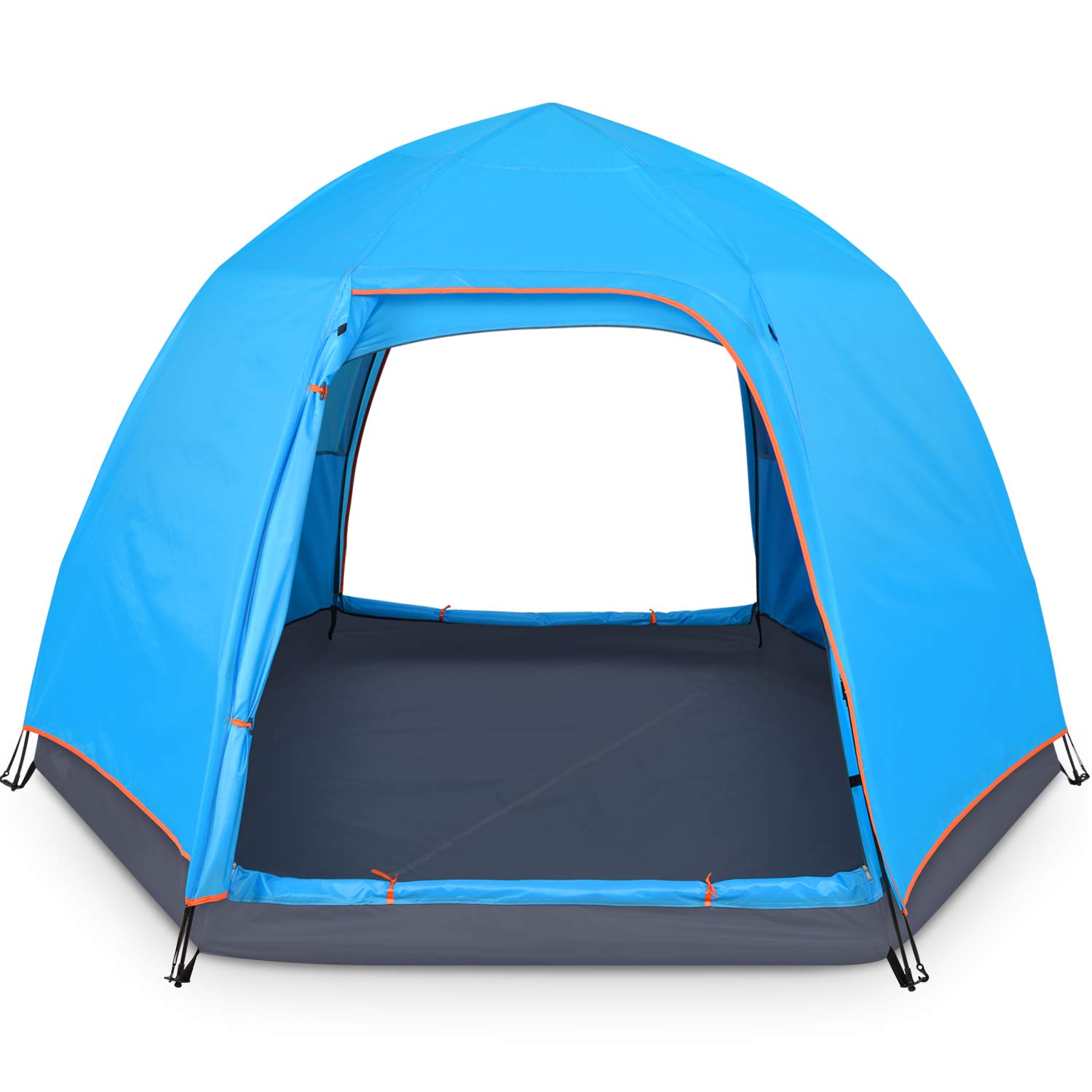 Battop 4 Person Tent For Camping Double Layer Family Camping Tent For 4 Seasons Waterproof With Instant Setup