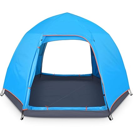 Battop 4 Person Tent For Camping Double Layer Family Camping Tent For 4 Seasons Waterproof With Instant Setup