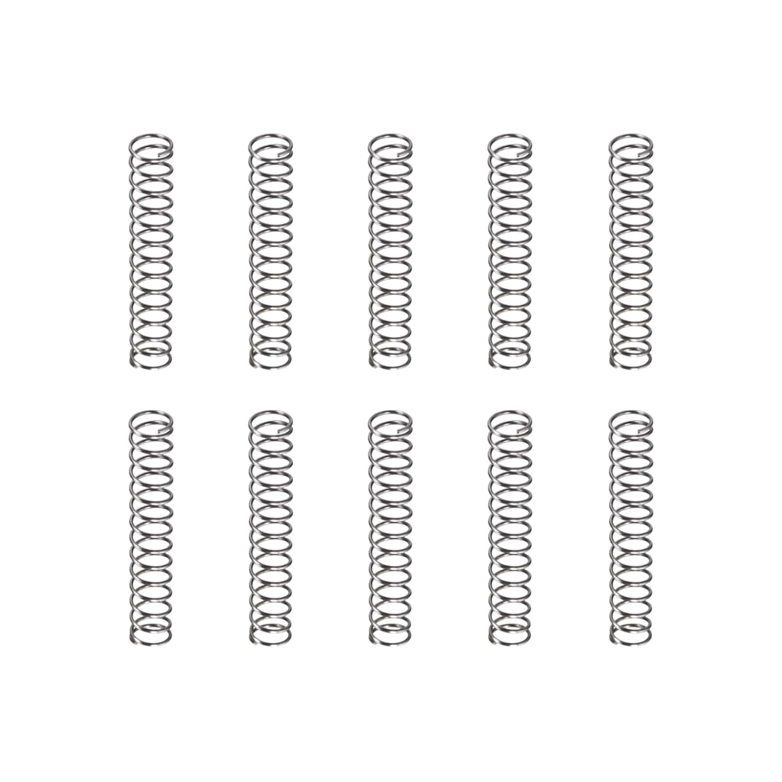 DTGN 0.6x6x35mm(DxODxL) Compression Spring - 20Pack - Good for Machinery - Spring Steel Extension Spring - Gray