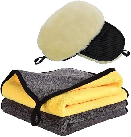Amazon Co Jp 洗車タオル2枚 マイクロファイバークロス 30x40cm 洗車 ムートン グローブ 2枚 22 15cm 洗車 スポンジ 洗車用品セット 傷防止 家事用 キッチン 掃除 超吸水 速乾 車 バイク