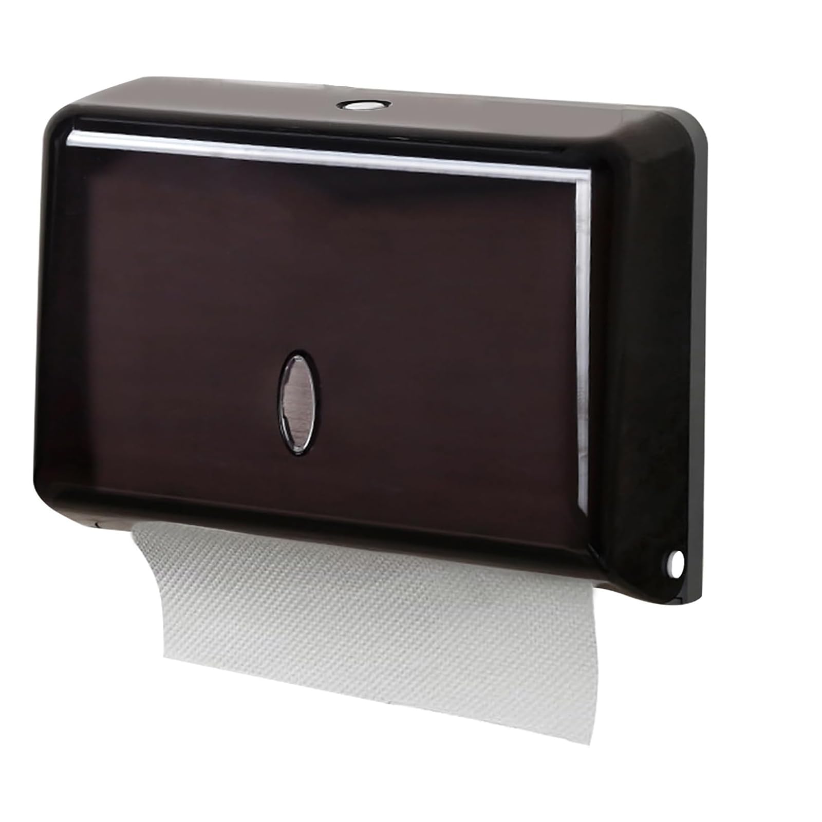 NICEME Paper Towel Dispenser,Kitchen paper towel holder,Wall Mounted C-Fold Commercial Hand Towel Dispenser for Kitchen Bathroom Hotel Resturant, Holds 200 Paper-Black