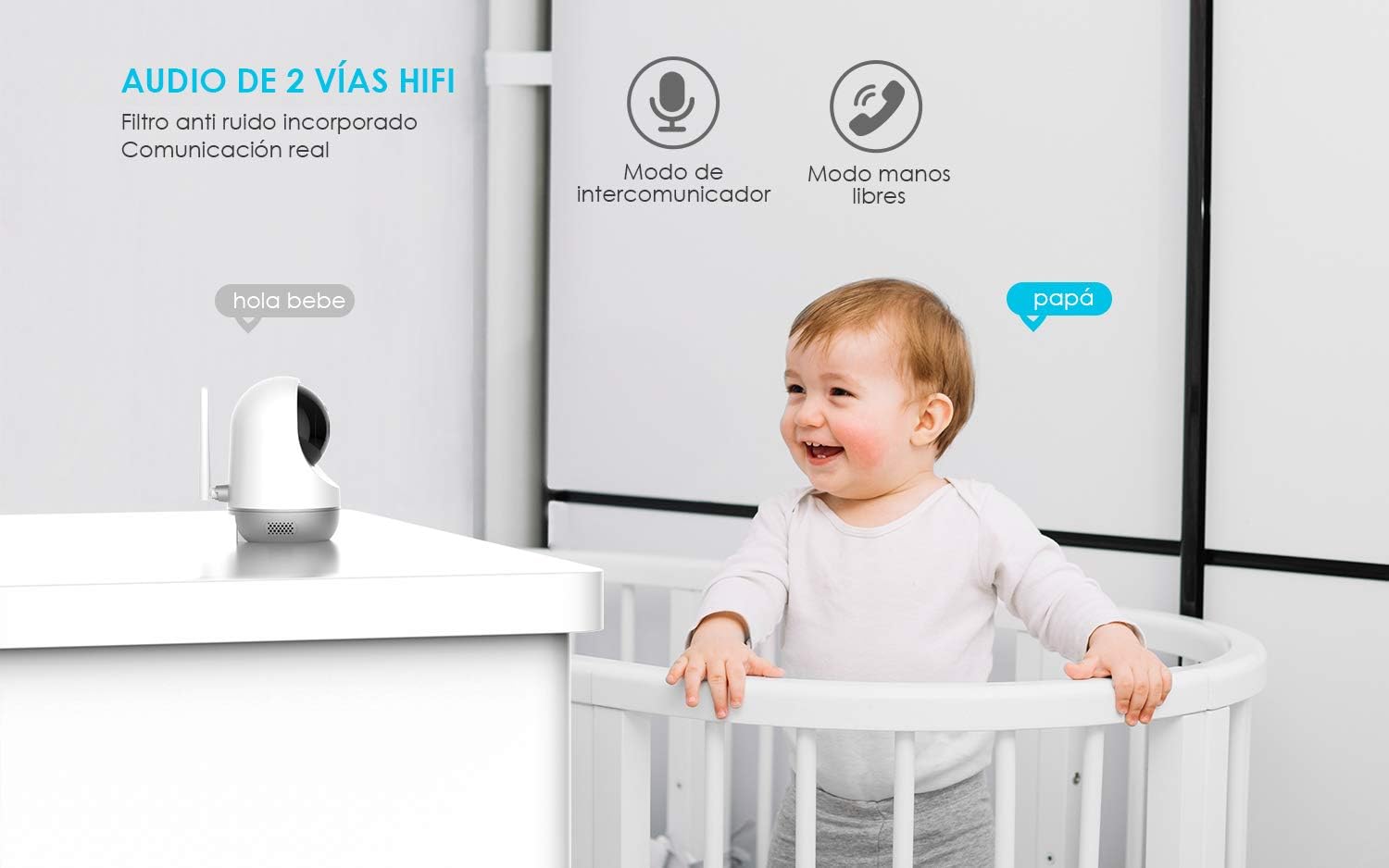 Monitor Para Bebe Perros Deteccion Humana Iegeek Camara De Vigilancia Wifi Interior Grabacion Continua Camara Ip Wifi 1080p Hd Audio De 2 Vias Fotografia Y Videocamaras Camaras En Domo Camaras De Vigilancia
